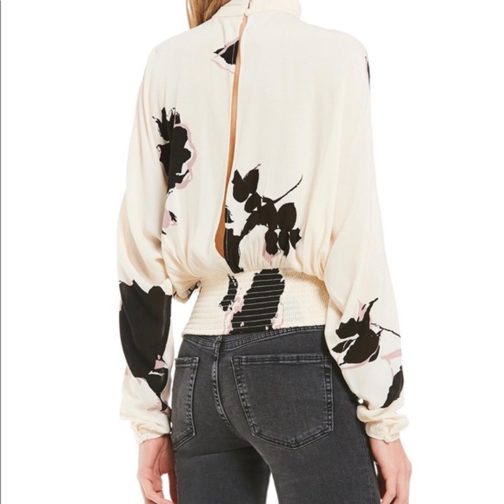 Free People Say You Love Me Floral Print Blouse - Picture 4 of 6